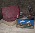 Barlow pocket lighter with enamal graphic for NEWTOWN'S 60th ANNIVERSARY