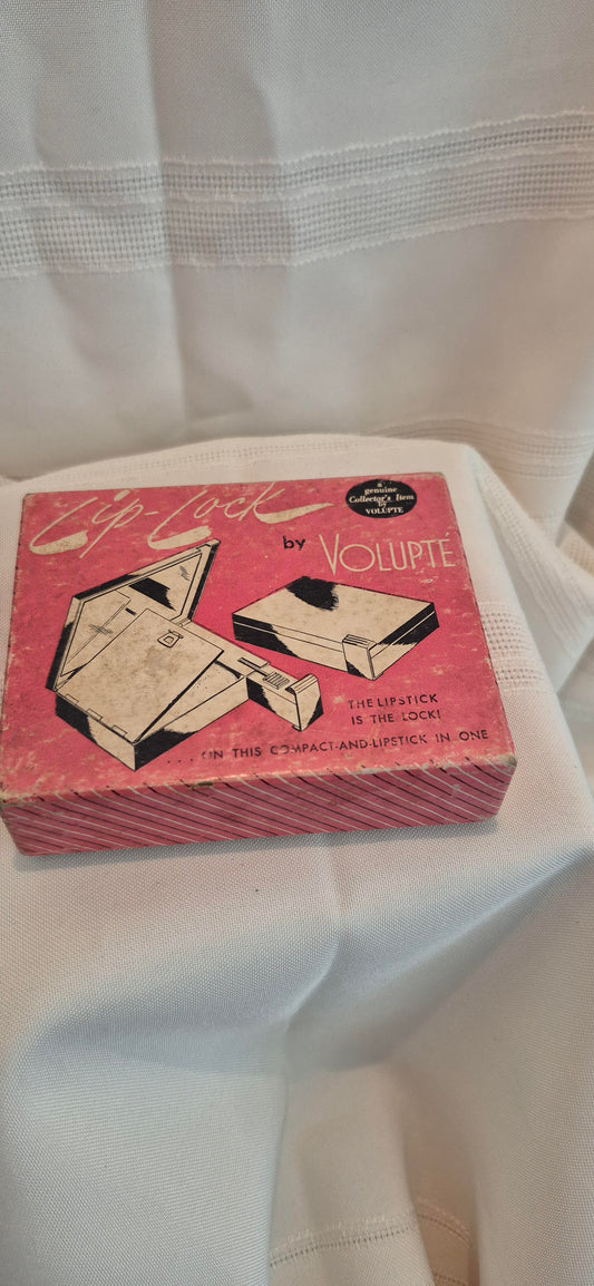Vintage Volupte Lip Lock Powder Compact NOS